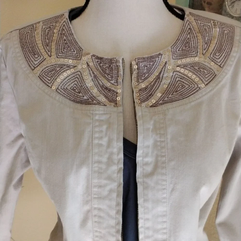 JM Collection Embellished Jacket - Picture 2 of 9